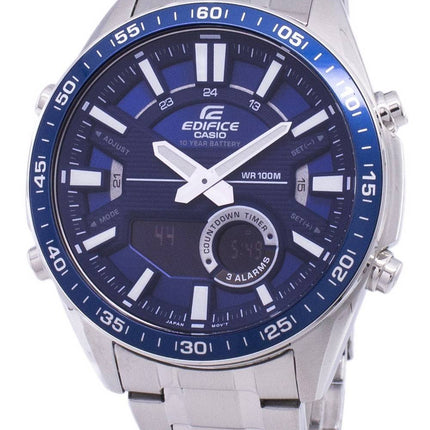 Montre Casio Edifice alarme analogique Quartz EFVC100D-2AV EFV-C100D-2AV homme