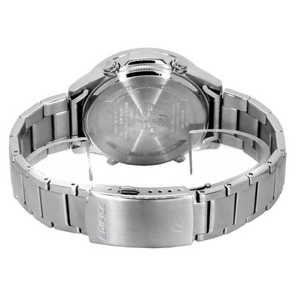 Montre pour homme Casio Edifice analogique numérique en acier inoxydable avec cadran noir à  quartz EFV-C120D-1A 200M