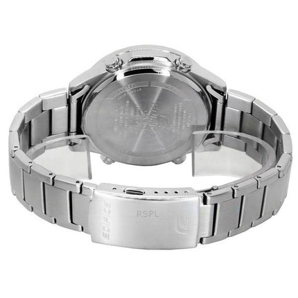 Montre pour homme Casio Edifice analogique numérique en acier inoxydable avec cadran bleu à  quartz EFV-C120D-2A 100M