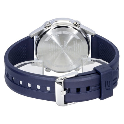 Montre homme Casio Edifice analogique-numérique, bracelet en résine, cadran noir, mouvement à quartz EFV-C120P-1A2, étanche à 100 m