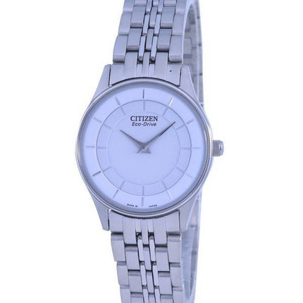 Montre Citizen Axiom Diamond Accent en acier inoxydable Eco-Drive EG7050-54A pour femme