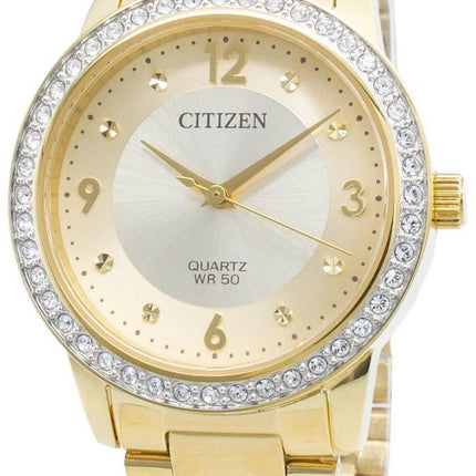 Citizen EL3092-86P timanttikoristeet kvartsi naistenkello