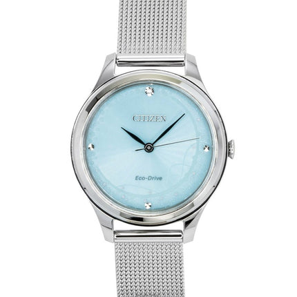 Montre femme Citizen Eco-Drive EM0501-89M en acier inoxydable avec cadran vert menthe