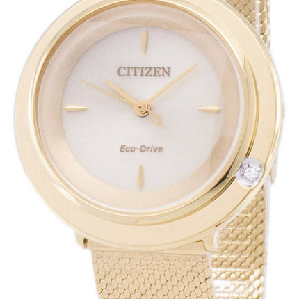 Montre Citizen L Eco-Drive EM0642-87P pour femme avec accents de diamant analogues