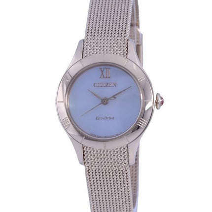 Montre Citizen pour femme en acier inoxydable Eco-Drive EM0783-85D avec cadran en nacre doré