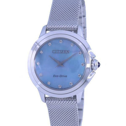 Montre pour femme Citizen Ceci Diamond Accents en acier inoxydable Eco-Drive EM0790-55N