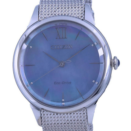 Montre Citizen Eco-Drive EM0810-84N en acier inoxydable pour femme en nacre