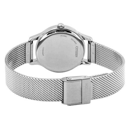 Montre pour femme Citizen Eco-Drive en acier inoxydable avec cadran blanc EM0899-81A