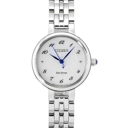 Montre femme Citizen L Eco-Drive EM0990-81A, cadran blanc, acier inoxydable