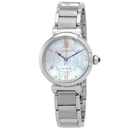 Montre pour femme Citizen L Series avec accents de diamants et cadran en nacre Eco-Drive EM1070-83D