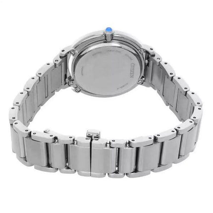 Montre pour femme Citizen L Eco-Drive en acier inoxydable avec cadran rouge EM1090-78X