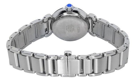 Montre Citizen L Mae pour femme avec cadran en nacre et accents de diamants en acier inoxydable Eco-Drive EM1130-83D