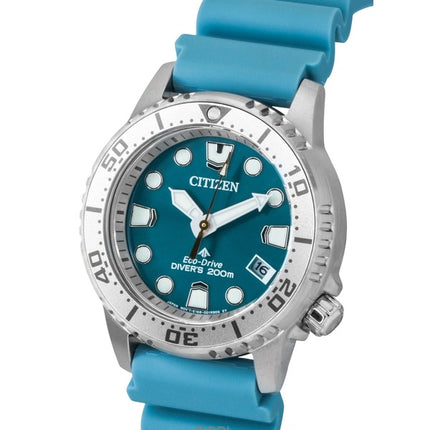 Montre femme Citizen Promaster Eco-Drive Diver's EO2027-09L 200M avec bracelet en polyuréthane et cadran bleu