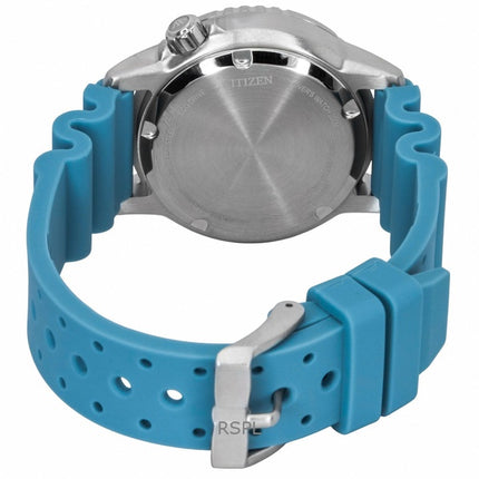 Montre femme Citizen Promaster Eco-Drive Diver's EO2027-09L 200M avec bracelet en polyuréthane et cadran bleu