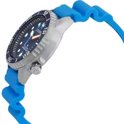 Montre Citizen Promaster Dive pour homme avec bracelet en polyuréthane et cadran bleu Eco-Drive EO2028-06L 200M