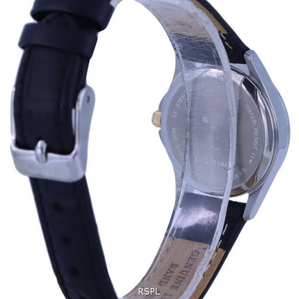 Montre pour femme Citizen analogique en cuir è  cadran blanc et quartz EQ0599-11A.G