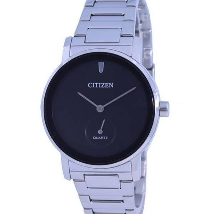 Montre Citizen à cadran noir en acier inoxydable à quartz EQ9060-53E pour femme
