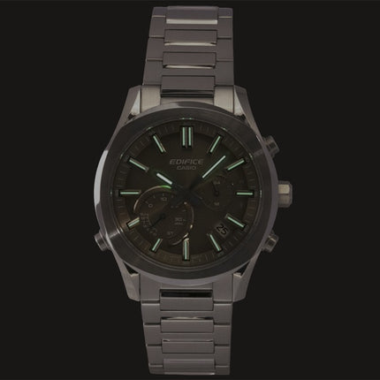 Montre homme Casio Edifice Chronographe Analogique Connect Smartphone Link Acier Inoxydable Cadran Marron Solaire EQB-1300D-5A 100M