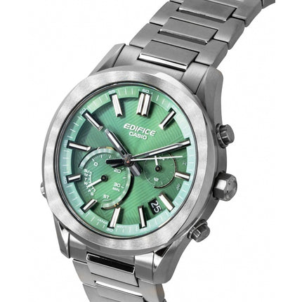 Montre homme Casio Edifice Chronographe Analogique Connect Smartphone Link Cadran Vert Acier Inoxydable Solaire EQB-1300DC-3A 100M