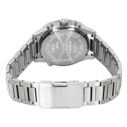 Montre homme Casio Edifice Chronographe Analogique Connect Smartphone Link Cadran Vert Acier Inoxydable Solaire EQB-1300DC-3A 100M
