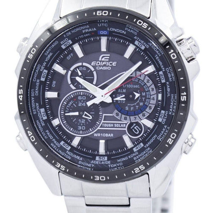 Casio Edifice Chronograph solaire dure monde temps EQS-500DB-1 a 1 EQS500DB-1 a 1 montre homme