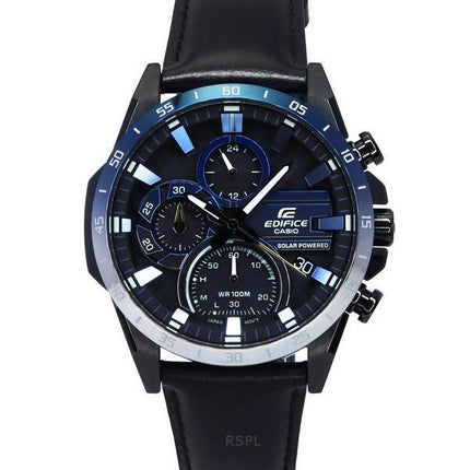 Montre pour homme Casio Edifice Nighttime Drive Series chronographe analogique cadran noir solaire EQS-940NL-1A 100M