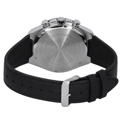 Montre pour homme Casio Edifice chronographe analogique bracelet en cuir cadran bordeaux solaire EQS-950BL-5A 100M