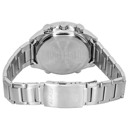 Montre homme Casio Edifice analogique-numérique en acier inoxydable, cadran noir, mouvement à quartz ERA-130D-1A, étanche à 100 m