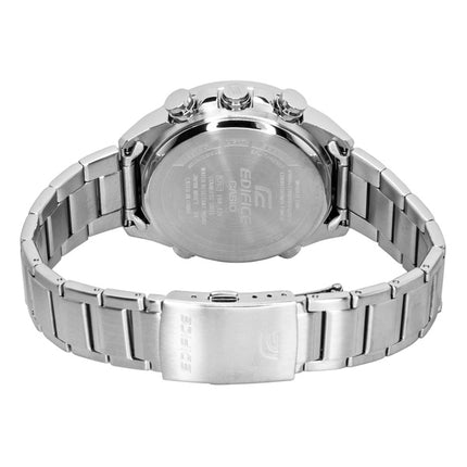Montre homme Casio Edifice analogique-numérique en acier inoxydable, cadran bleu, mouvement à quartz ERA-130D-2A, étanche à 100 m