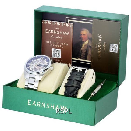 Thomas Earnshaw Smeaton édition Limitée Cadran Squelette Noir Automatique ES-8208-11 Montre Homme