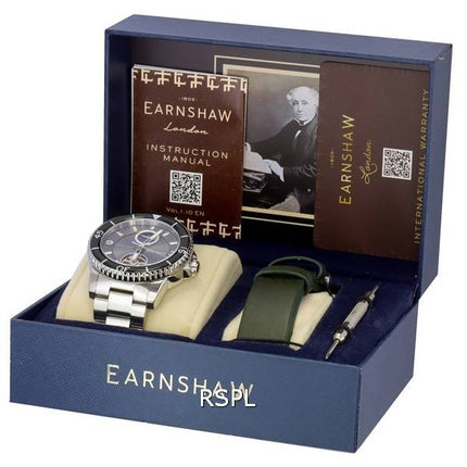 Thomas Earnshaw Prevost édition Limitée Phase de Lune Gris Galet Cadran Cœur  Ouvert Automatique ES-8210-22 Montre Homme