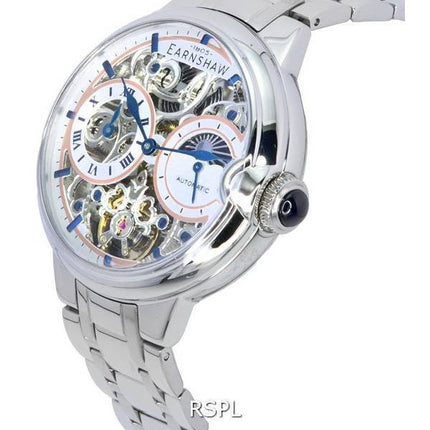 Thomas Earnshaw Barallier Phase de Lune Cadran Squelette Automatique ES-8242-77 Montre Homme