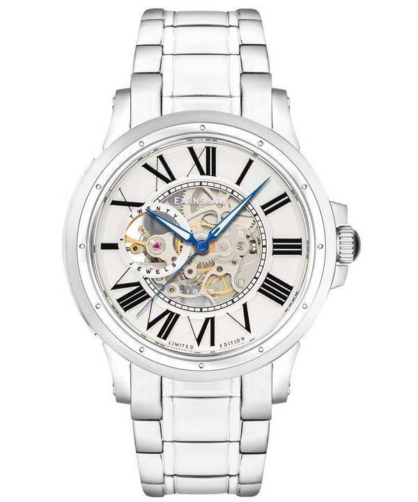 Thomas Earnshaw Comet édition Limitée Argent Open Heart Cadran Squelette Automatique ES-8243-11 Montre Homme