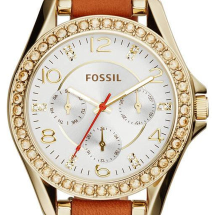 Fossile Riley cristaux de Quartz multifonction Accents ES3723 femmes montre