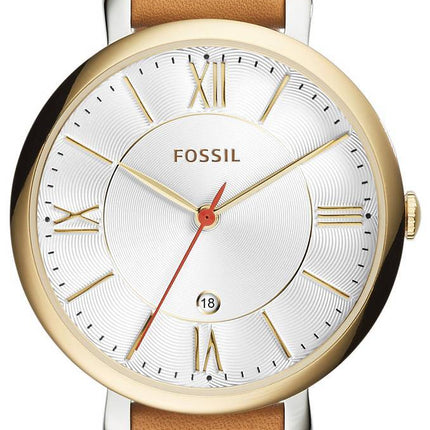 Fossiles Jacqueline Silver Date affichage ES3737 Women Watch Dial