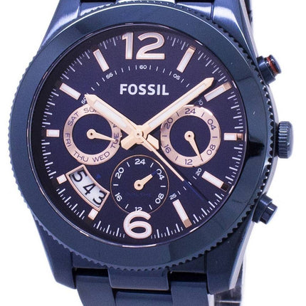 Watch femmes de ES4093 Quartz fossiles Boyfriend parfait multifonction Dual Time