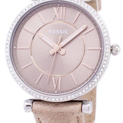 Fossiles Carlie trois aiguilles sable Quartz diamant Accents ES4343 Women Watch