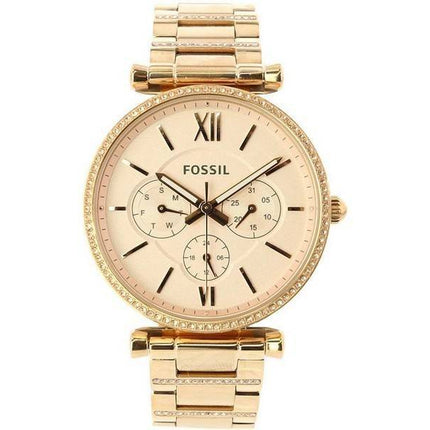 Fossil Carlie ES4542 Montre à quartz avec accents de diamants