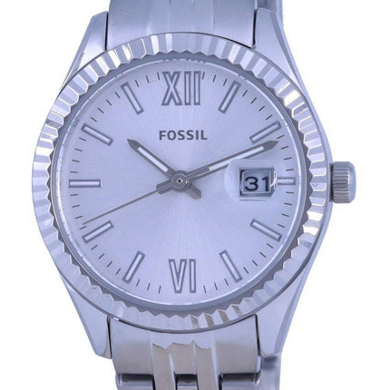 Montre pour femme Fossil Scarlette Micro cadran argentÃ© en acier inoxydable Quartz ES4991