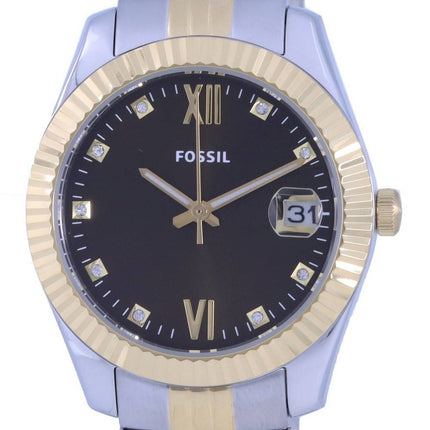 Montre Fossil Scarlette Mini Bicolore Acier Inoxydable Quartz ES5123 Femme