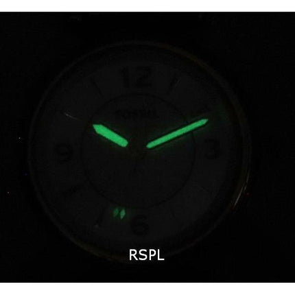 Fossil Carlie Two Tone Acier Inoxydable Argent Cadran Quartz ES5201 Montre Femme