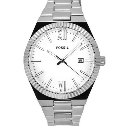Montre pour femme Fossil Scarlette en acier inoxydable avec cadran argenté et quartz ES5300