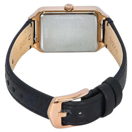 Montre Fossil Raquel pour femme avec bracelet en cuir et cadran blanc ES5310