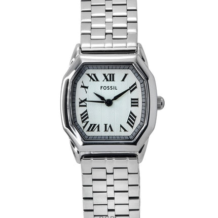 Montre Fossil Harlow en acier inoxydable avec cadran crème et quartz ES5363 pour femme