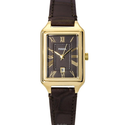 Montre Fossil Raquel pour femme avec bracelet en cuir et cadran marron ES5367