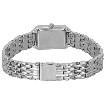 Montre femme Fossil Raquel Mini en acier inoxydable, cadran blanc, mouvement à quartz ES5469