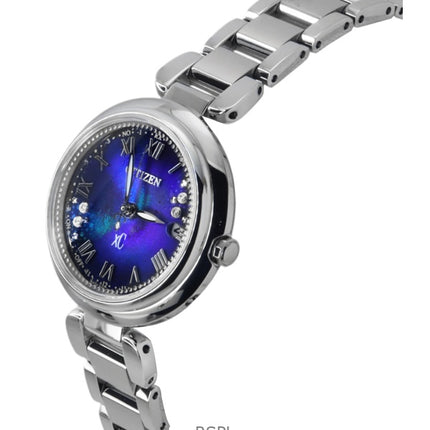 Montre Citizen xC Mizu Super Titanium Édition limitée Cadran bleu Eco-Drive ES9460-61L pour femme