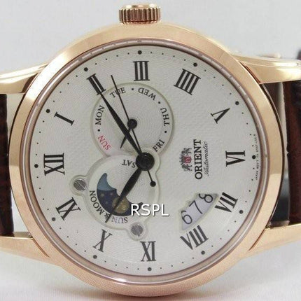 Orient automatique soleil et Lune Collection FET0T001W0 ET0T001W montre homme