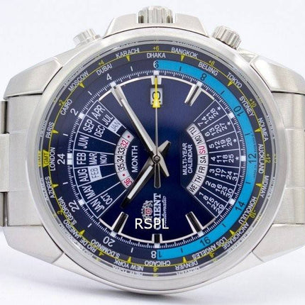 Orient automatique Multi année calendrier World Time EU0B002D montre homme