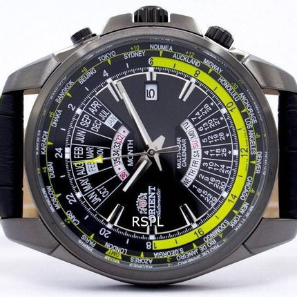 Orient automatique Multi année calendrier World Time EU0B005B montre homme